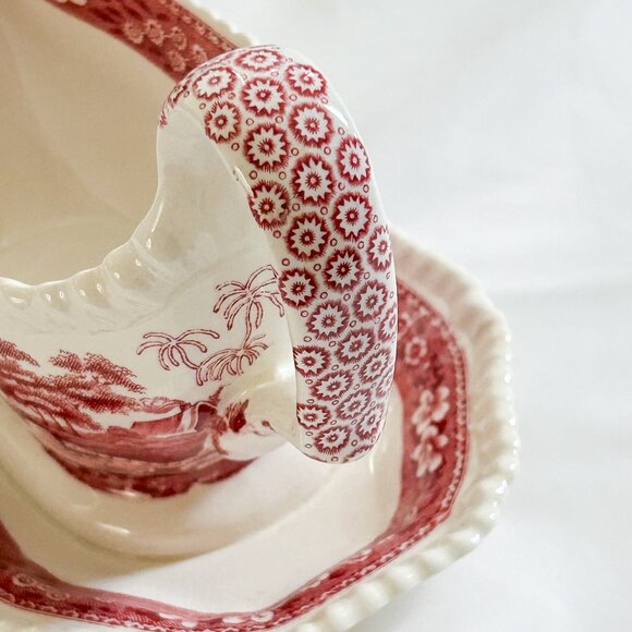 Copeland Spode Tower Vintage Gravy Boat with Attached Saucer - Picture 12 of 12